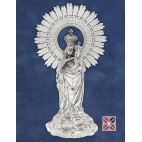 Virgen del Pilar sobre nube