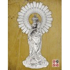 Virgen del Pilar sobre nube