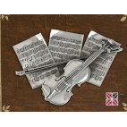 Violin sobre partitura