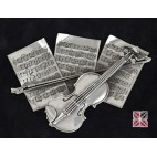 Violin sobre partitura