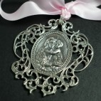 Medalla con Lazo Rosa