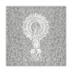 25x25 cm Lienzo Virgen del Pilar - Gris