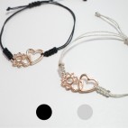 Pulsera Corazón Oro Rosa
