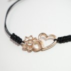 Pulsera Corazón Oro Rosa
