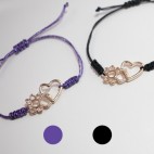 Pulsera Corazón Oro Rosa
