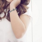Pulsera ajustable a medida en plata de Ley