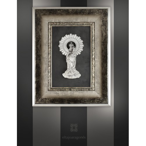 Virgen del Pilar sobre nube