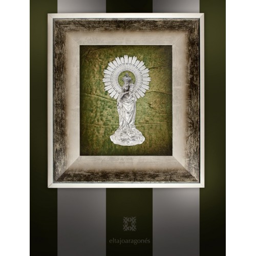 Virgen del Pilar sobre nube