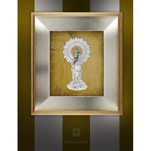 Virgen del Pilar sobre nube