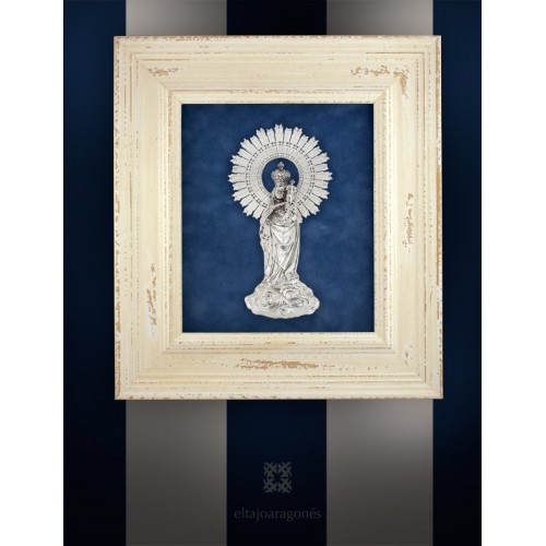 Virgen del Pilar sobre nube