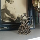 Virgen Sobremesa Rosas y Estrellas