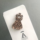 Virgen Sobremesa Rosas y Estrellas