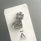 Virgen Sobremesa Rosas y Estrellas