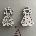 Virgen Sobremesa Rosas y Estrellas