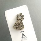 Virgen Sobremesa Rosas y Estrellas